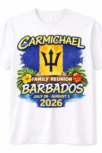 Carmichael Family Reunion Tee - Male - Adult Size (2XL-3XL)